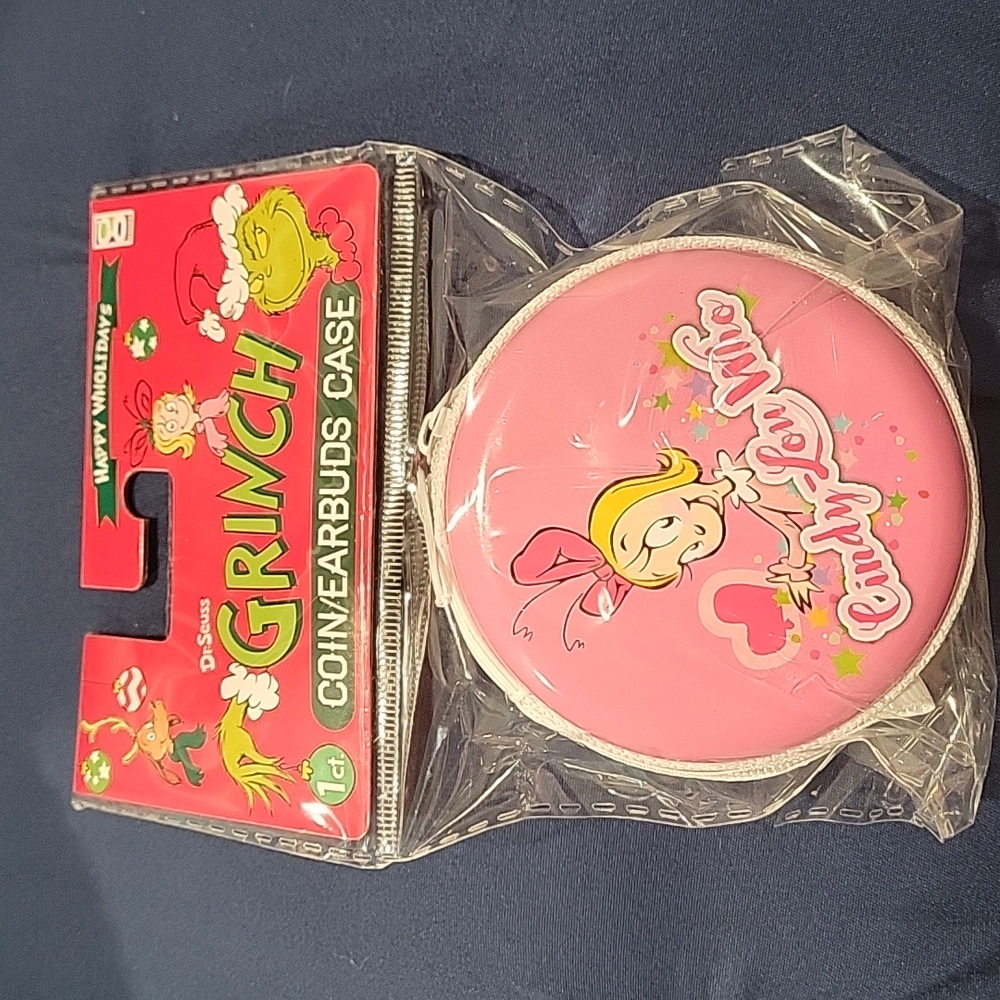 The Grinch Ear bud case or coin purse